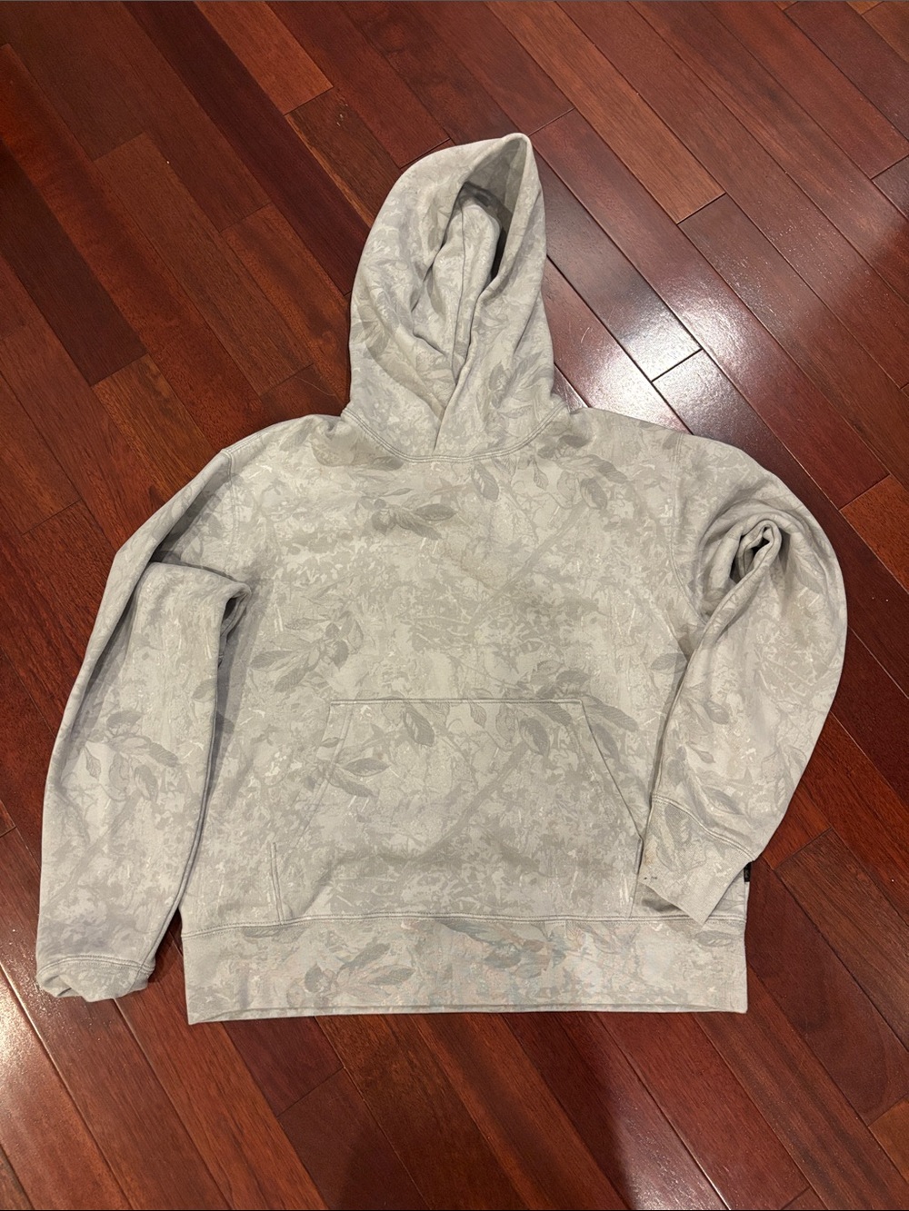 American Eagle Outfitters Light Gray Floral Hoodie